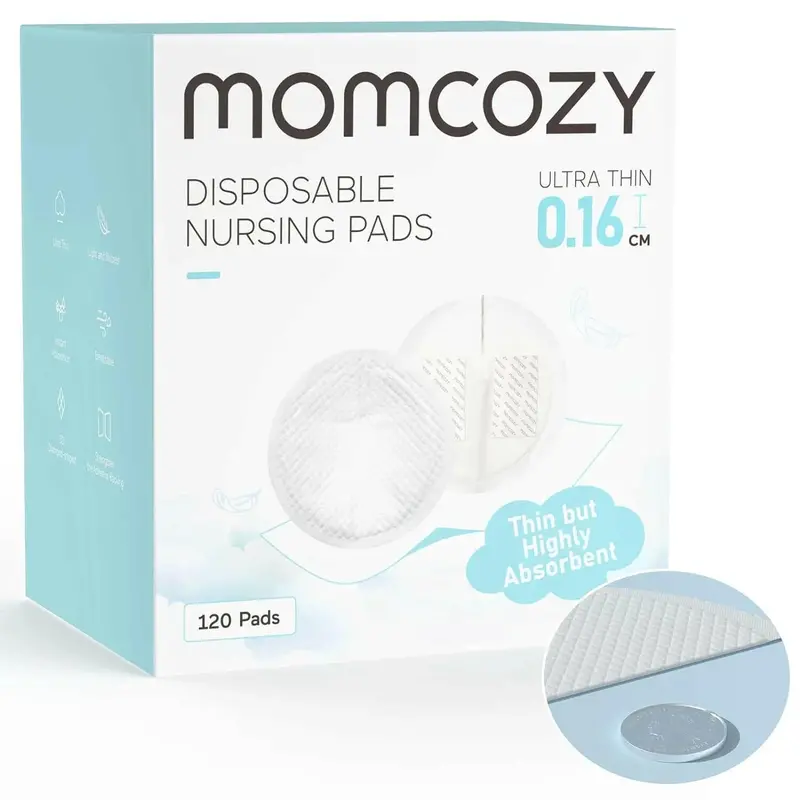 Momcozy Extra-Large Pack Of Ultra-Thin Disposable Nursing Pads (120 Count) 1
