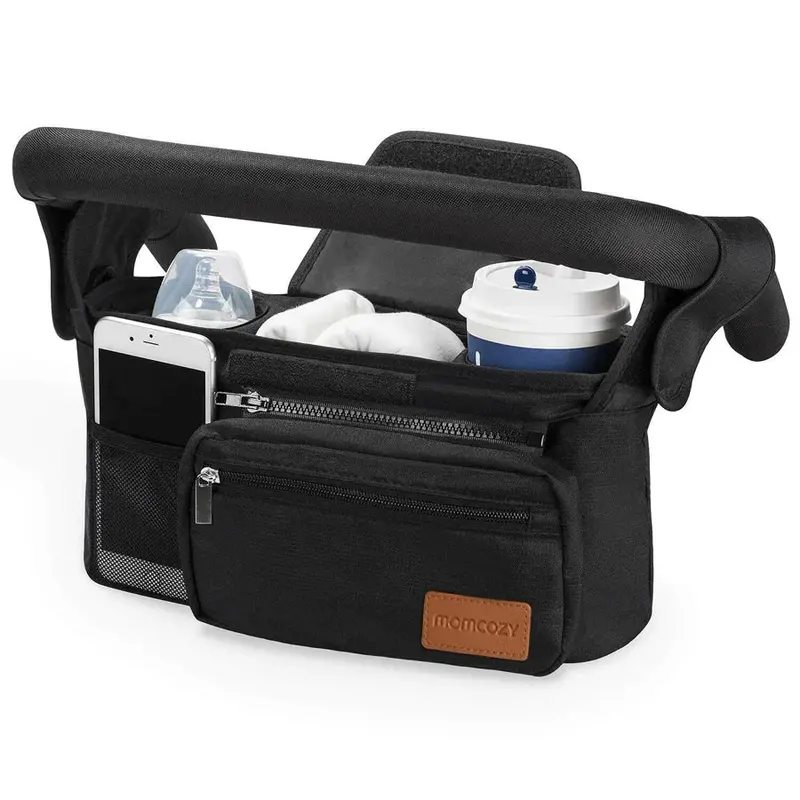 Momcozy Universal Stroller Organizer With Insulated Bottle Pocket 1