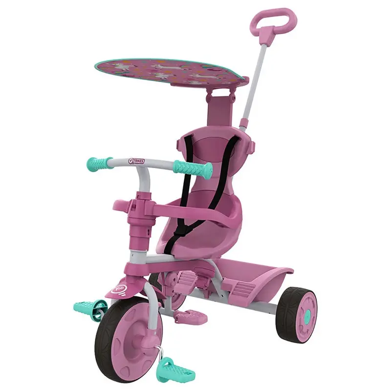 Mookie Tp Trikes Unicorn Magic 4-In-1 Tricycle – Pink Fantasy Edition 1