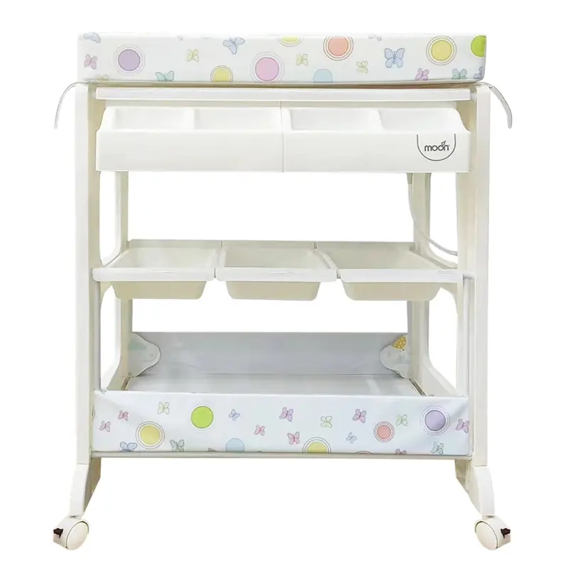 Moon Baby Changing Table – Elephant & Balloon Theme (82 X 52 X 102 Cm) 1