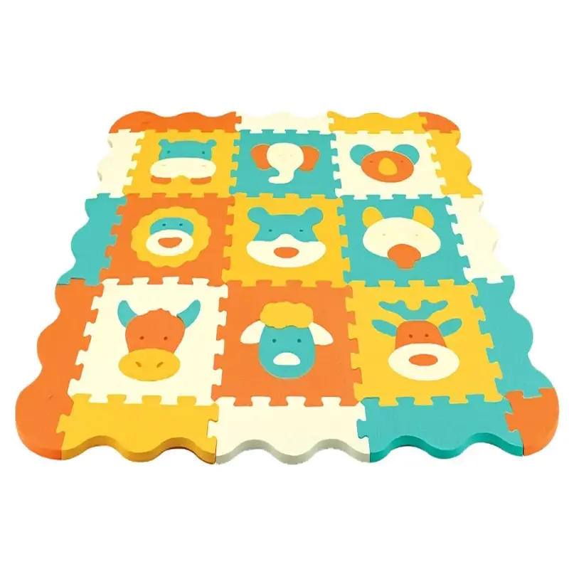 Moon Puzzle Floor Mat – Animal World Activity Set (9-Piece) 1