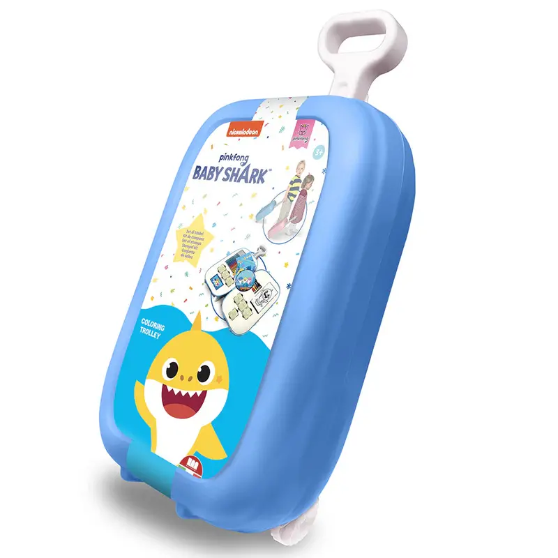 Multiprint Baby Shark Rolling Trolley Bag 1