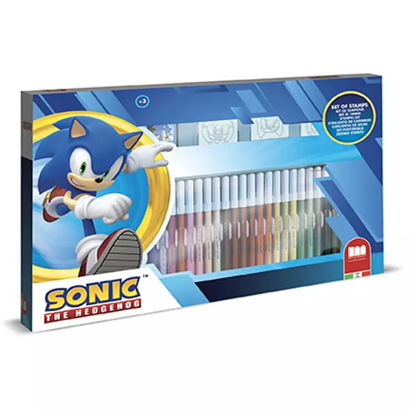 Multiprint Sonic The Hedgehog 41-Piece Felt Tip Pen Set 1