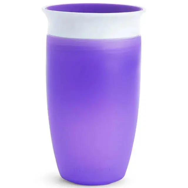 Munchkin 360° Spill-Proof Sippy Cup – 10Oz Purple Training Cup (Single) 1
