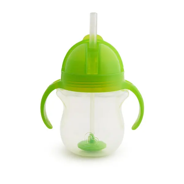 Munchkin Click Lock Tip & Sip Cup – 7Oz Green Spill-Resistant Training Cup (Single) 1