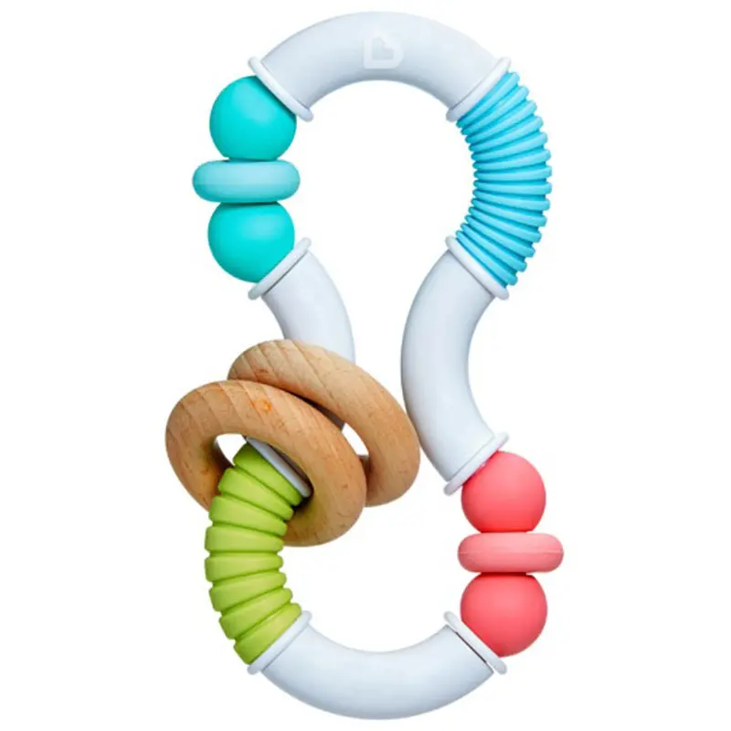 Munchkin Sili Twisty Teether – Flexible Silicone Chew For Babies 3 Months+ 1