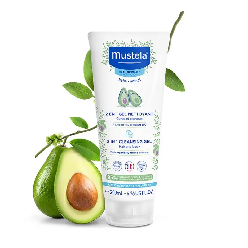 Mustela 2-In-1 Hair & Body Cleansing Gel – 200Ml Mild Foaming 1