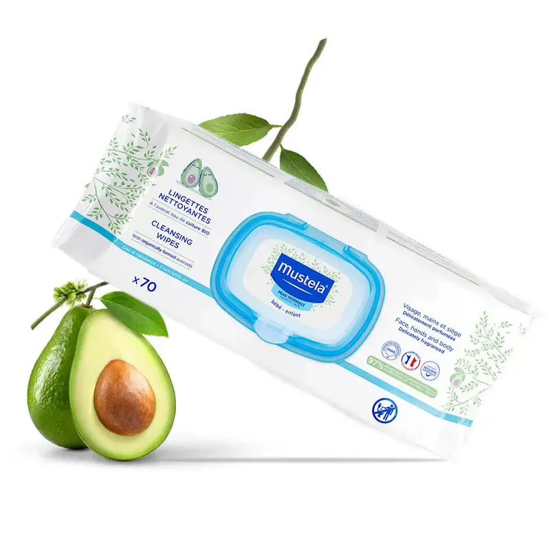Mustela Fragrance-Free Baby Cleansing Wipes – Pack Of 70 1