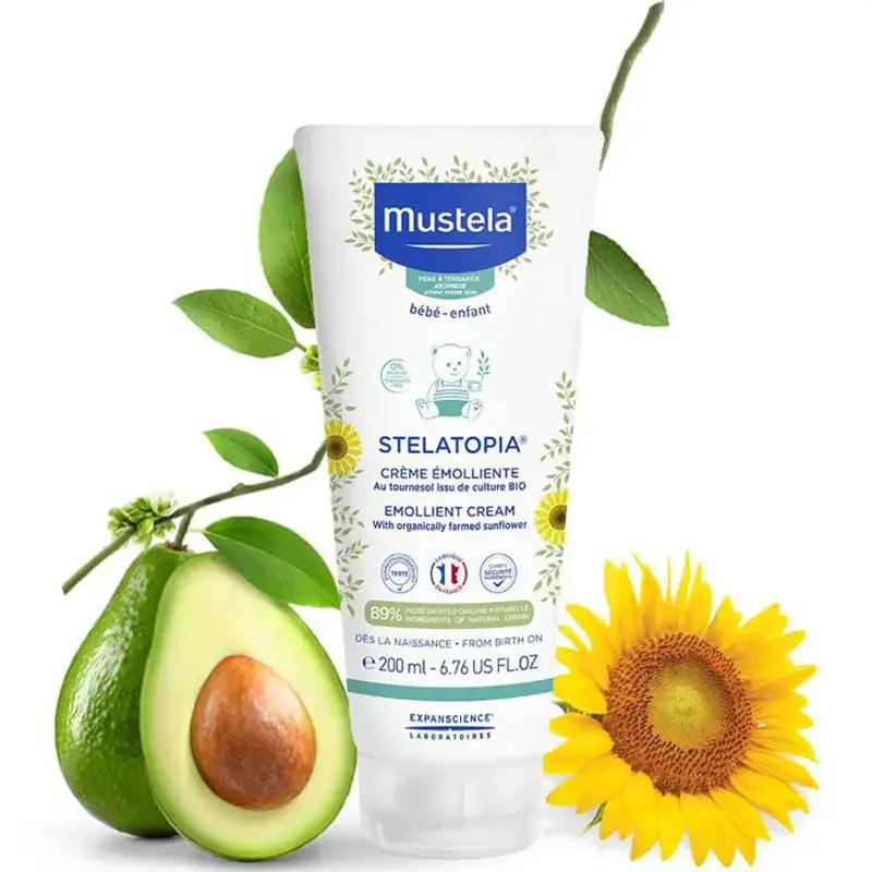 Mustela Stelatopia Emollient Cream For Sensitive Skin – 200Ml 1