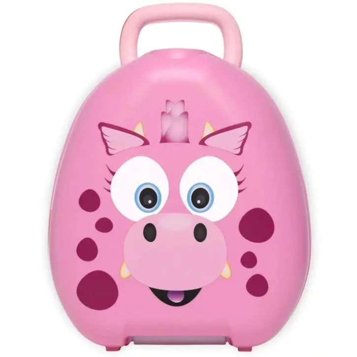 My Carry Potty – Portable Training Seat With Pink Dragon Design 1