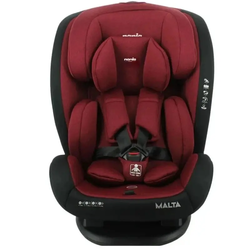 Nania Malta All-In-One Car Seat – Red/Black, Group 0+/1/2/3 (0–36 Kg) 1