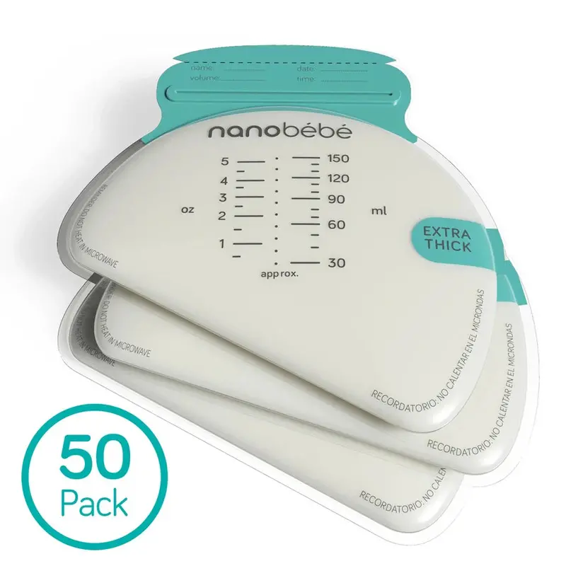 Nanobebe Breast Milk Storage Bags – 50 Pre-Sterilized 180 Ml Bpa-Free Pouches 1