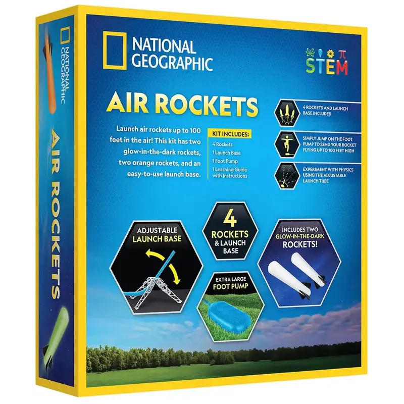 National Geographic Air Rockets Stem Toy Set 1