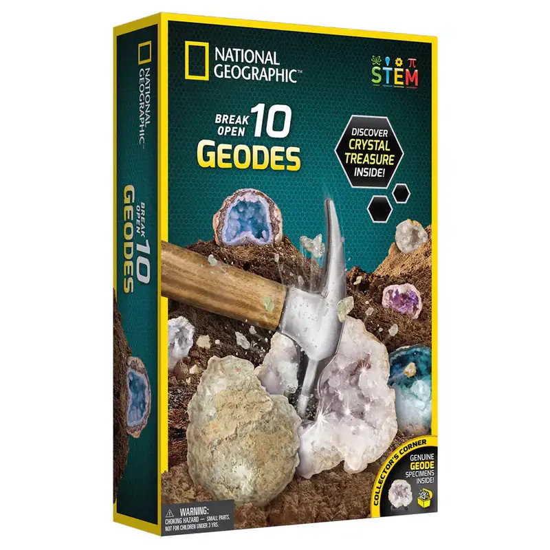 National Geographic Geode Break-Open Kit – 10 Specimens 1