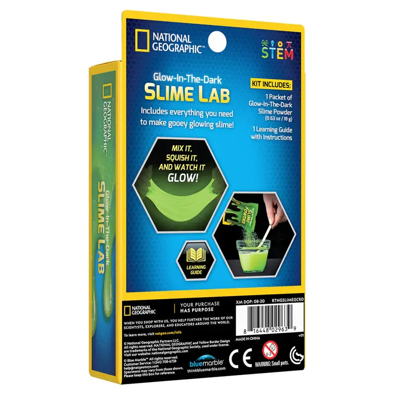 National Geographic Glow-In-The-Dark Slime Lab – Retail Packaging 1