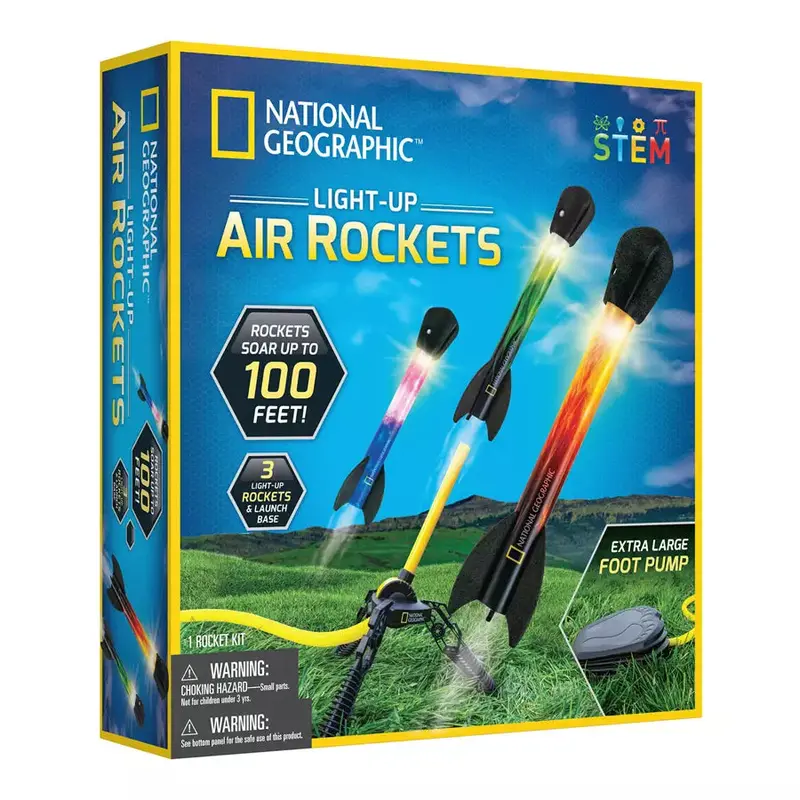 National Geographic Light-Up Air Rocket Launch Kit 1