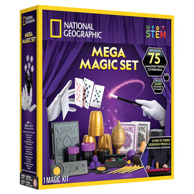 National Geographic Mega Magic Set – 75 Beginner-Friendly Illusions & Tricks 1
