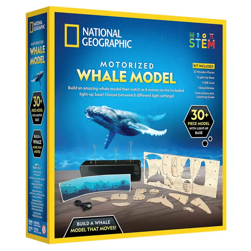 National Geographic Motorized Whale Replica Model 1