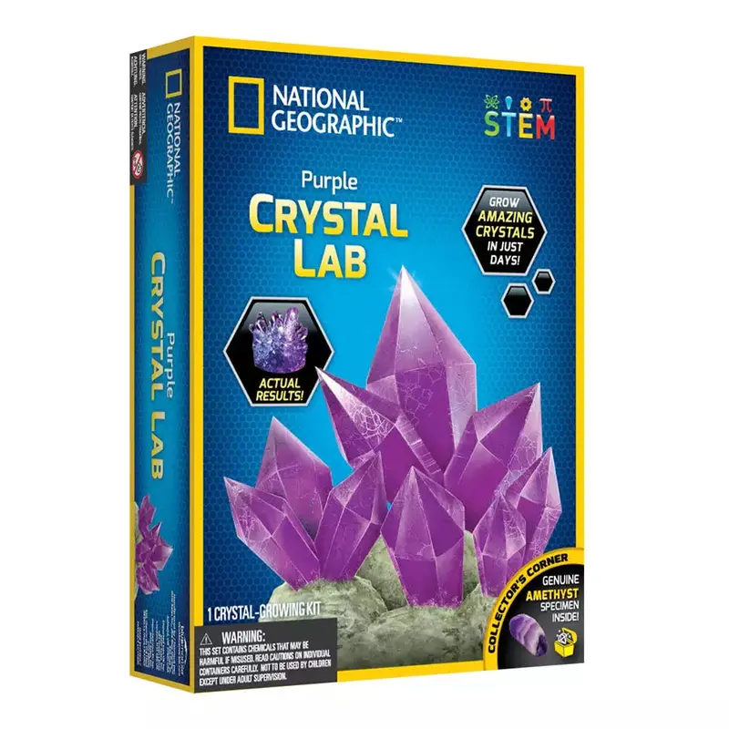 National Geographic Purple Crystal Growing Lab 1