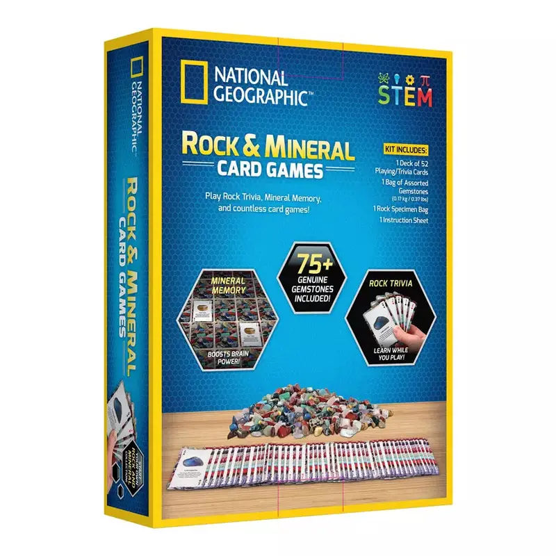 National Geographic Rock & Mineral Card Game Collection 1