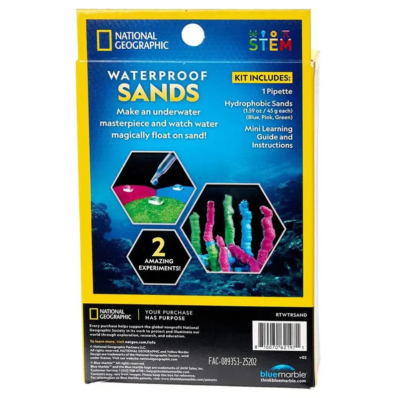 National Geographic Waterproof Kinetic Sand – Mess-Free Sensory Play 1