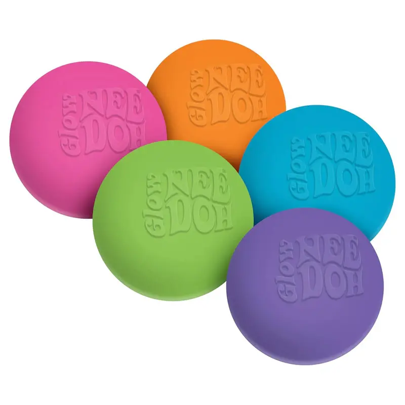 Needoh Glow-In-The-Dark Stress Relief Ball – 2.75-Inch Squeeze Toy 1