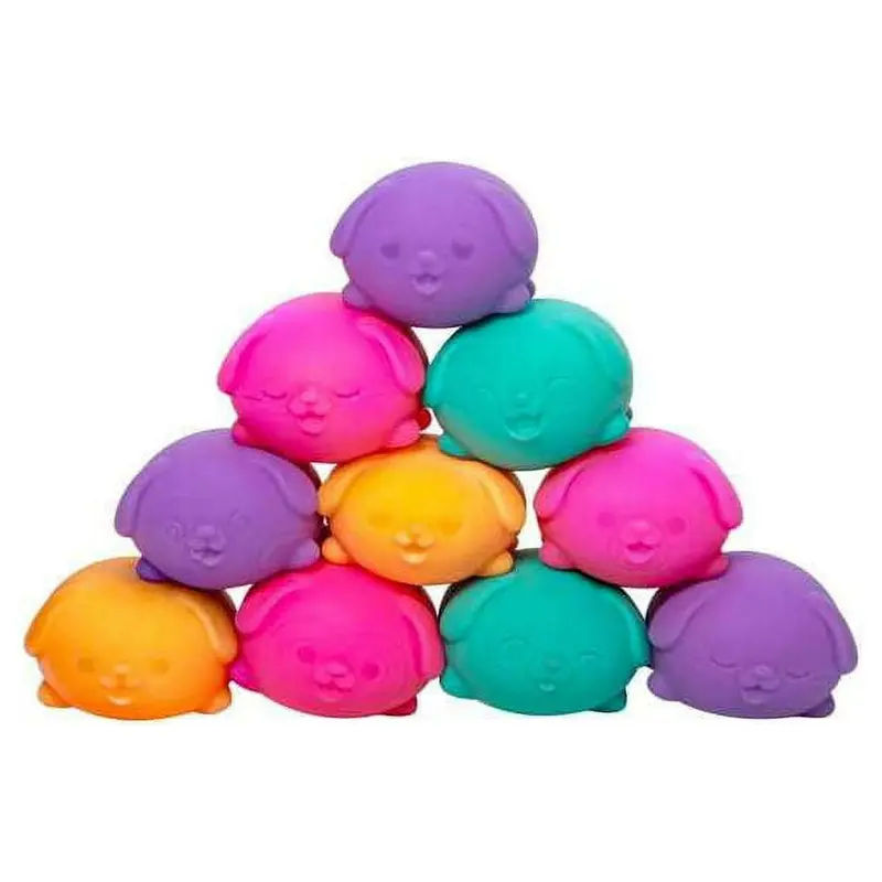 Needoh Teenie Funky Pups Set – 3-Piece Assorted Mini Toy Pack 1