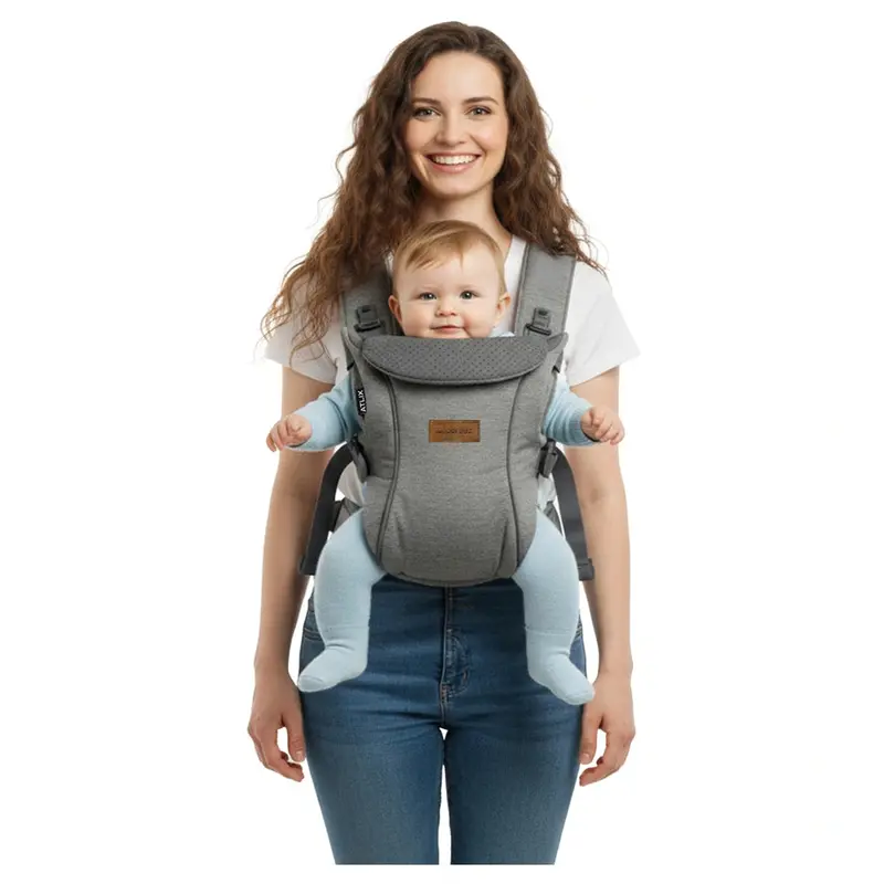 Neobreez Atlix 3-In-1 Adjustable Baby Carrier – Newborn To Toddler – Grey 1