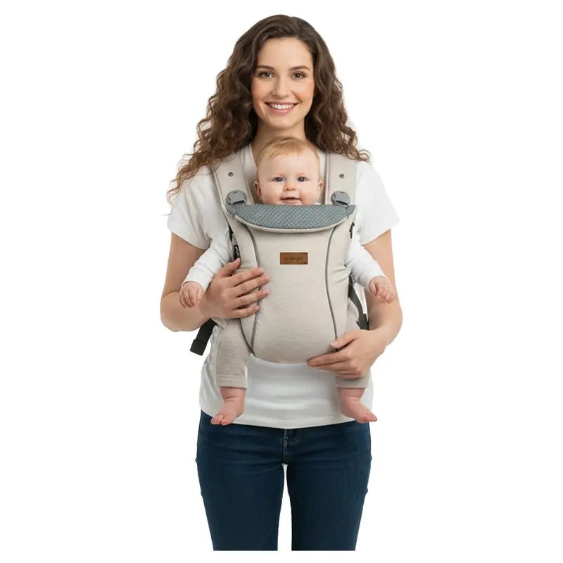 Neobreez Atlix Adaptable Baby Carrier – Three Stages Of Growth (Beige) 1