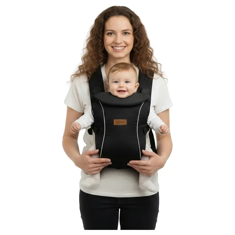 Neobreez Atlix Ergonomic 3-In-1 Baby Carrier – Newborn To Toddler (Black) 1