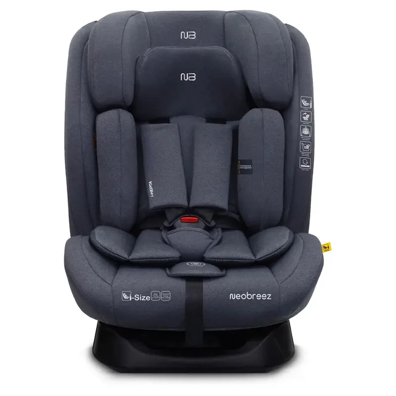 Neobreez I-Hepta I-Size All-In-One Convertible Car Seat – Grey 1