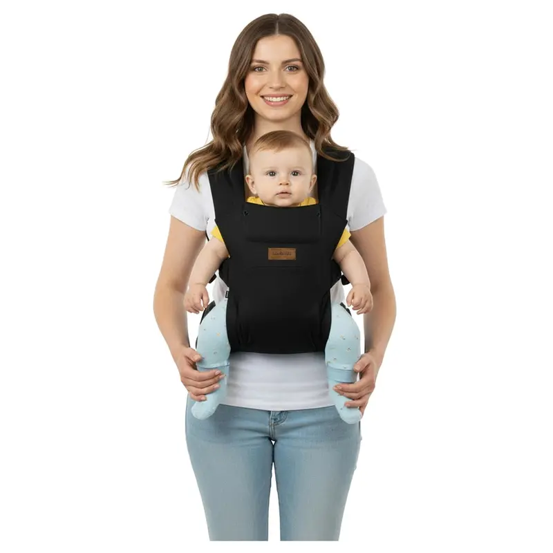 Neobreez Zavii Convertible Ergonomic Baby Carrier – Newborn To Toddler (Black) 1