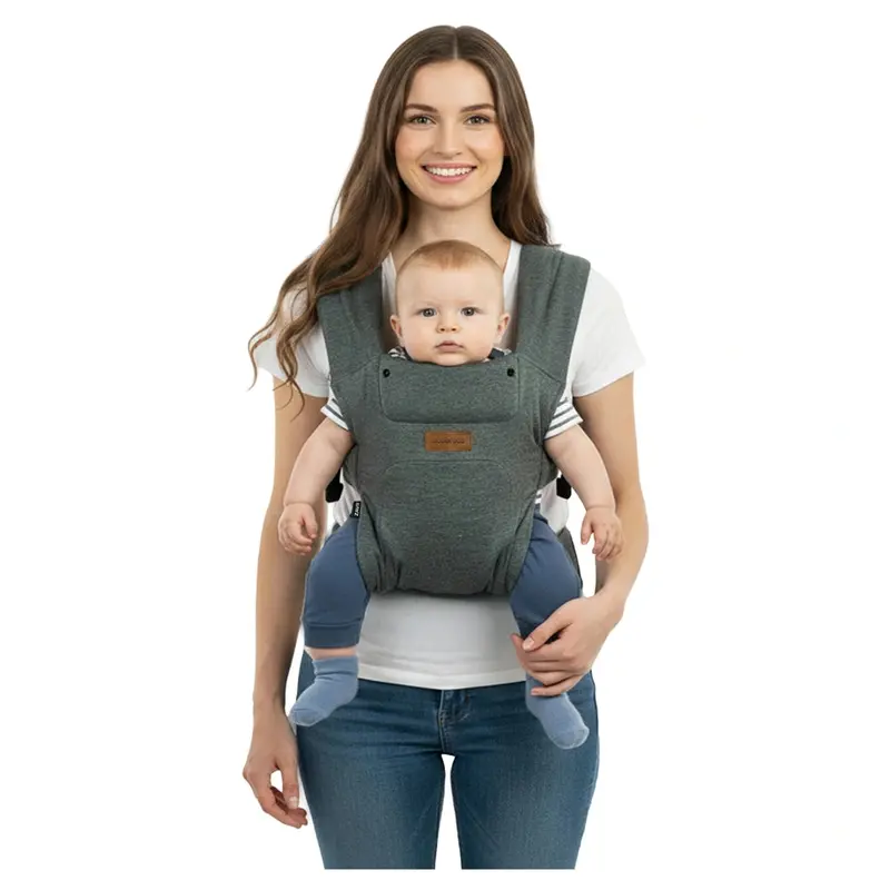 Neobreez Zavii Ergonomic 2-In-1 Baby Carrier – Lightweight Dark Grey 1