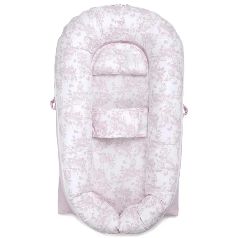 Nini Aura Grandeur Baby Nest In Soft Pink – Premium Sleep Cocoon 1