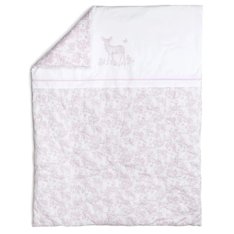 Nini Aura Grandeur Crib Bedding Set In Blush Pink 1