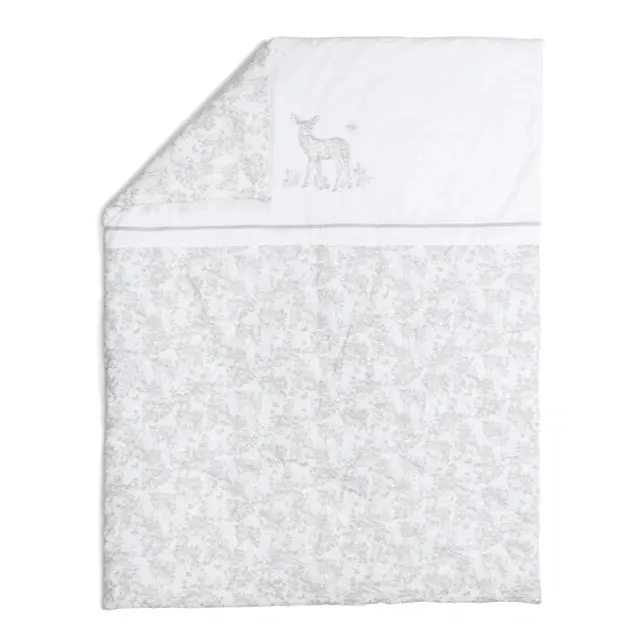 Nini Aura Grandeur Crib Bedding Set In Grey 1