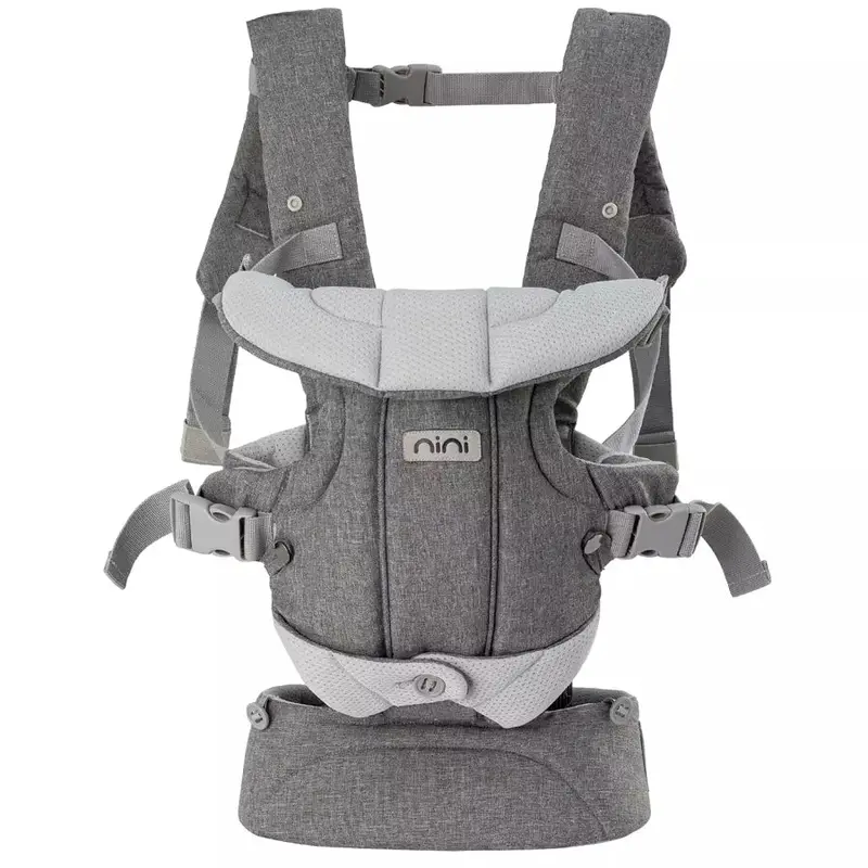 Nini Nordic Baby Wearing Carrier In Grey Melange 1