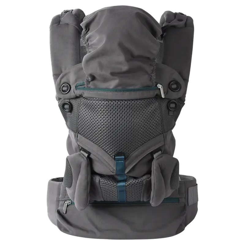 Nini Roamer Breathable Baby Carrier In Charcoal Grey 1