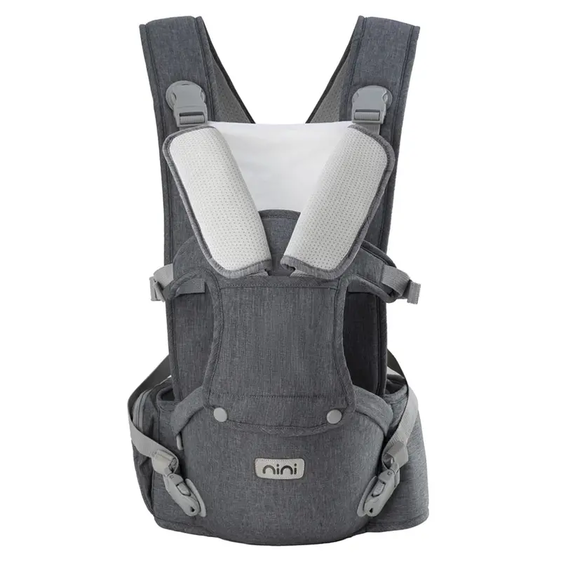 Nini Urban Hip Baby Carrier – Ergonomic Wearable Carrier (Grey) 1