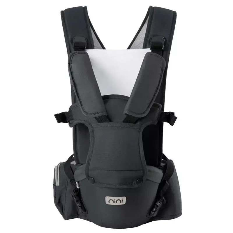 Nini Urban Hip Baby Carrier In Sleek Black – Ergonomic Wearable Design 1