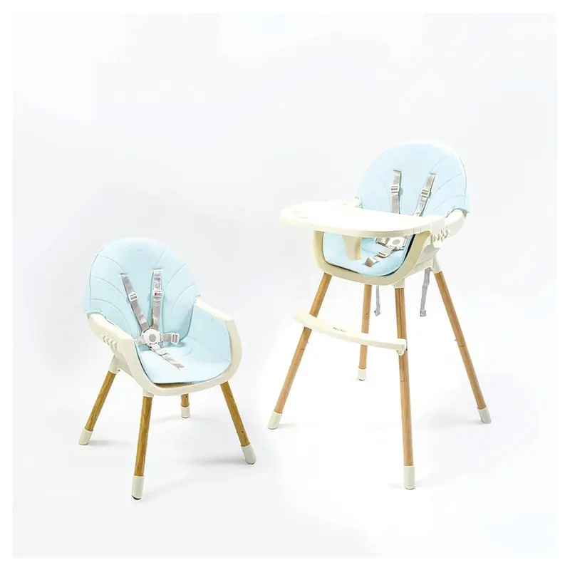 Nurtur 2-In-1 Adjustable High Chair With Removable Tray – Blue 1