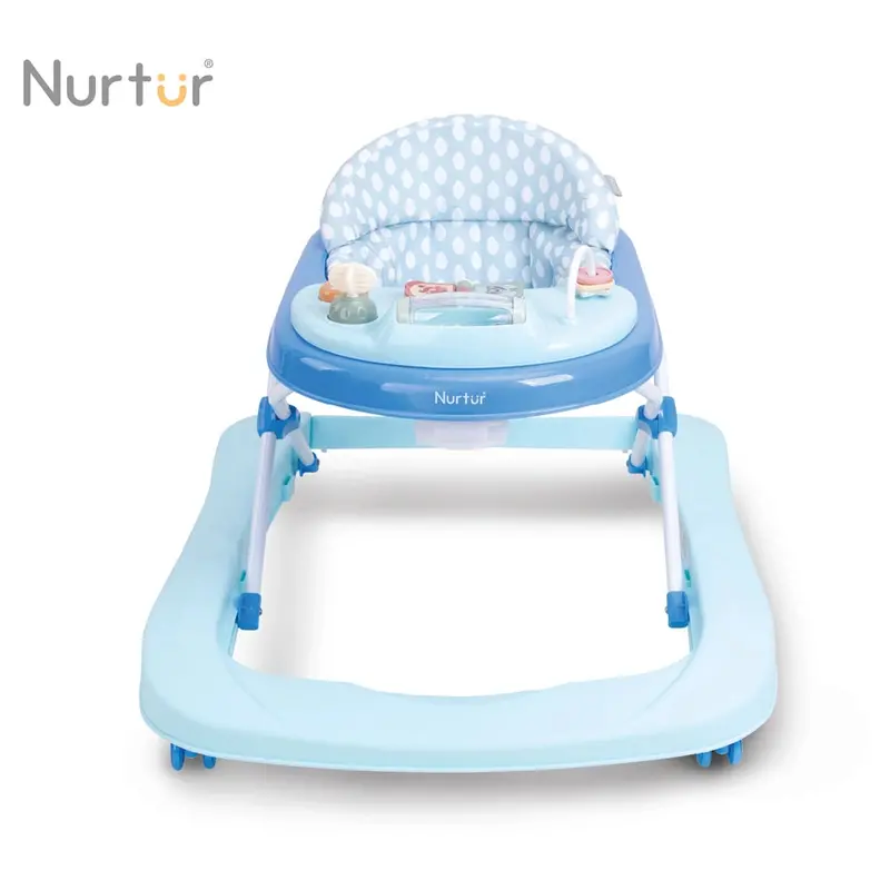 Nurtur 3-In-1 Baby Walker – Sound-Activated, Three-Level Adjustable Walker In Blue 1