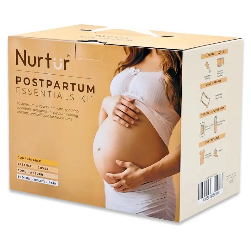 Nurtur 7-In-1 Postpartum Recovery Kit With Perineal Bottle & Cooling Gel Pads 1
