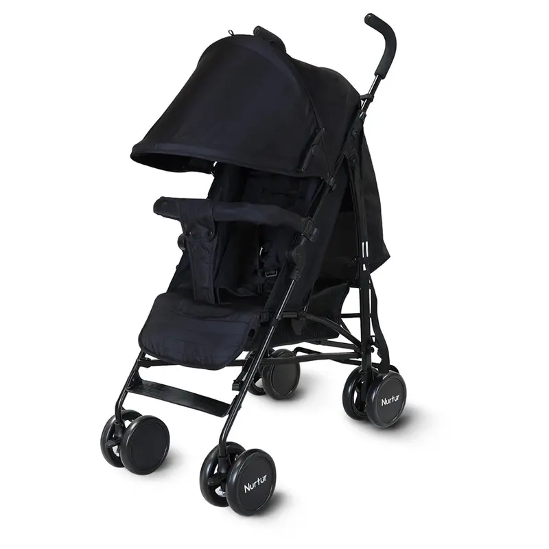 Nurtur Archer Foldable Travel Stroller – Black Sleek Design 1