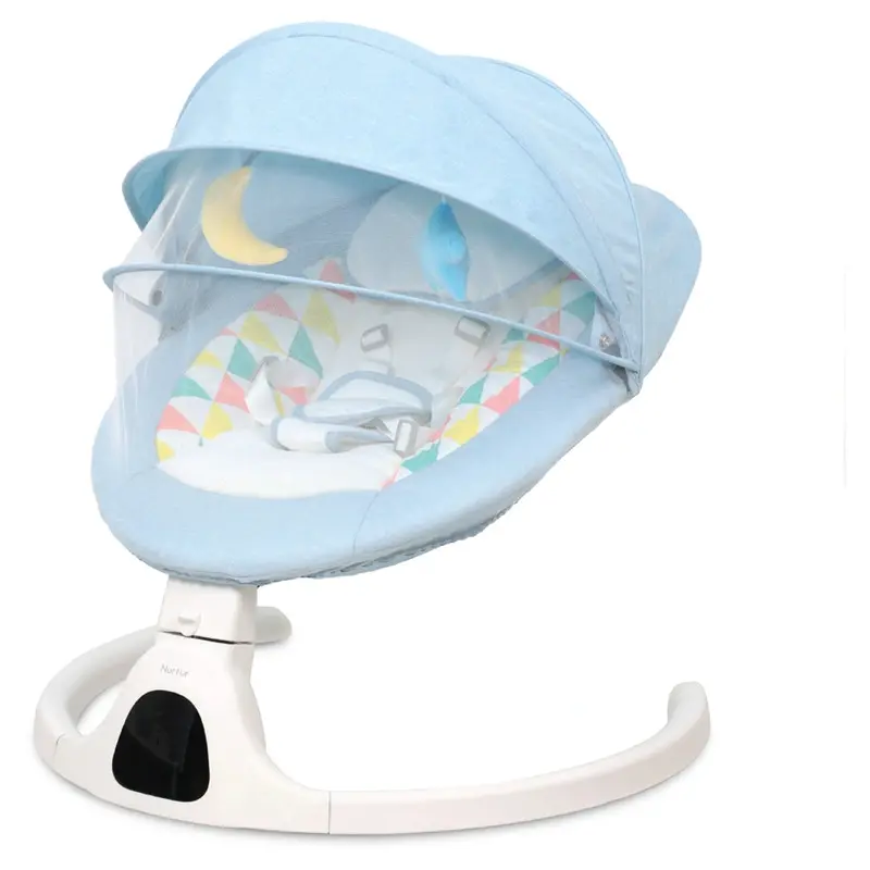 Nurtur Automatic Baby Swing – Soothing Motion, Sound & Music (0–12 Months, Blue) 1
