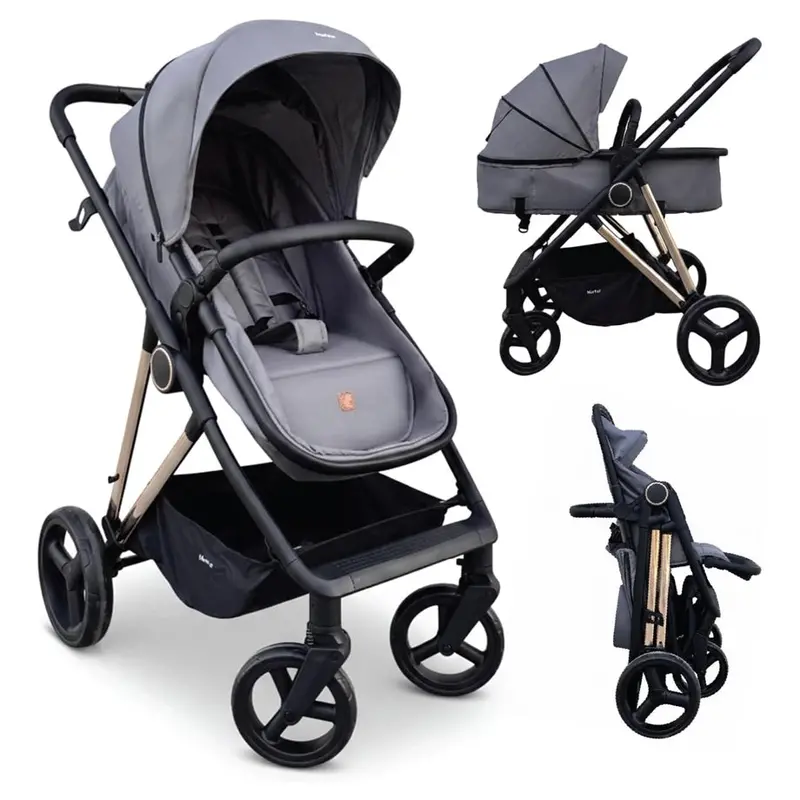 Nurtur Compact Foldable Baby Stroller – Grey 1