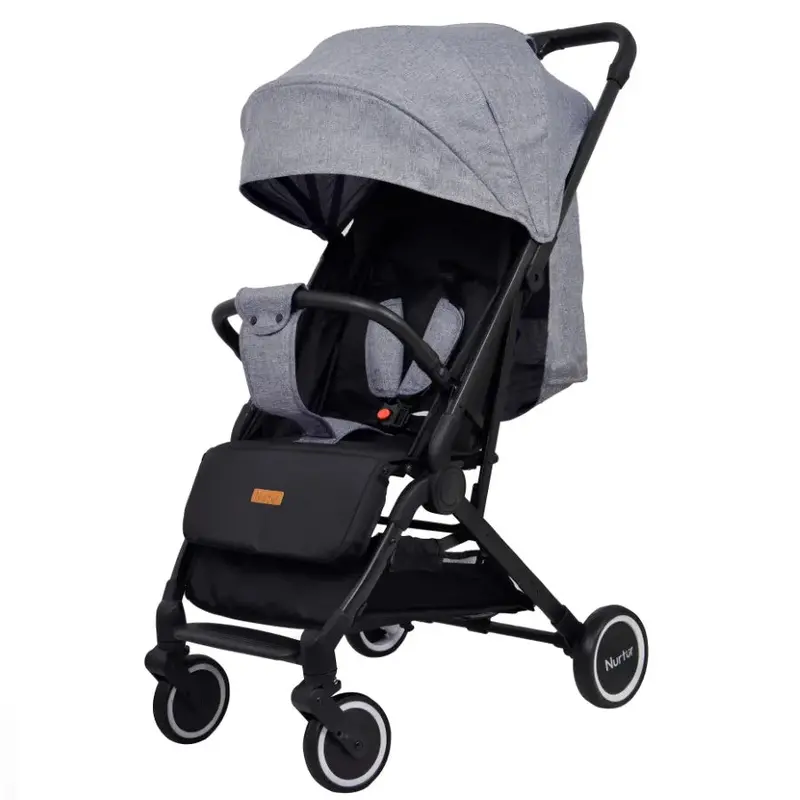 Nurtur Compact Travel Stroller – Black/Grey Combo 1