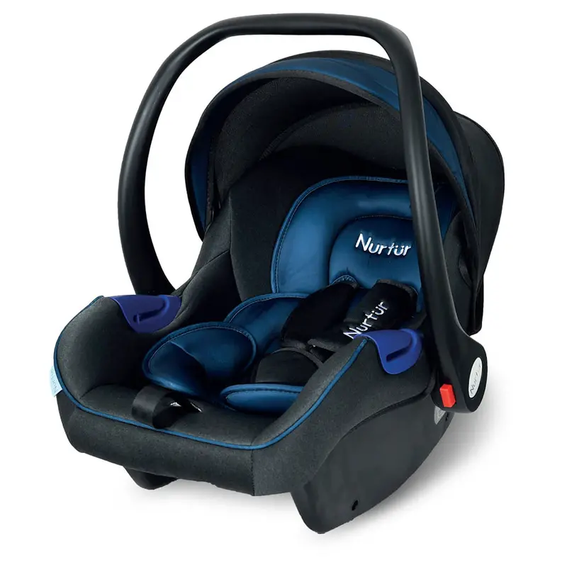 Nurtur Nemo Baby Carrier – Blue With Adjustable Canopy & Carry Handle 1