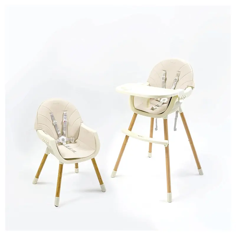 Nurtur Nude 2-In-1 Convertible High Chair With Detachable Tray 1