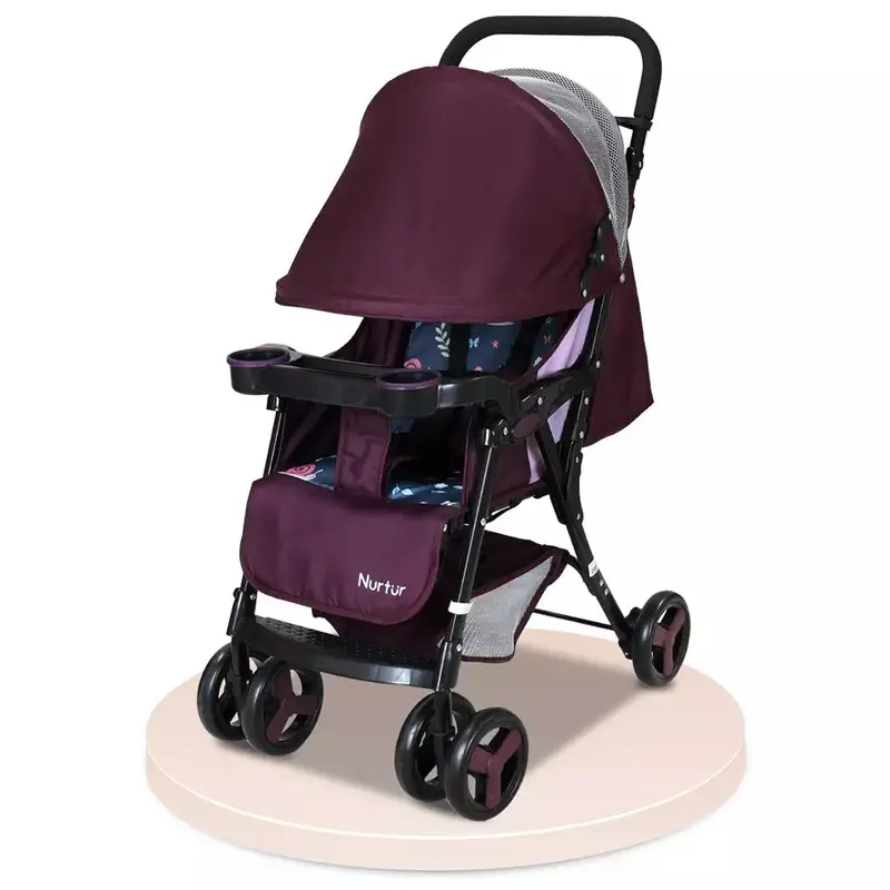 Nurtur Ryder Lightweight Travel Stroller – Maroon 1